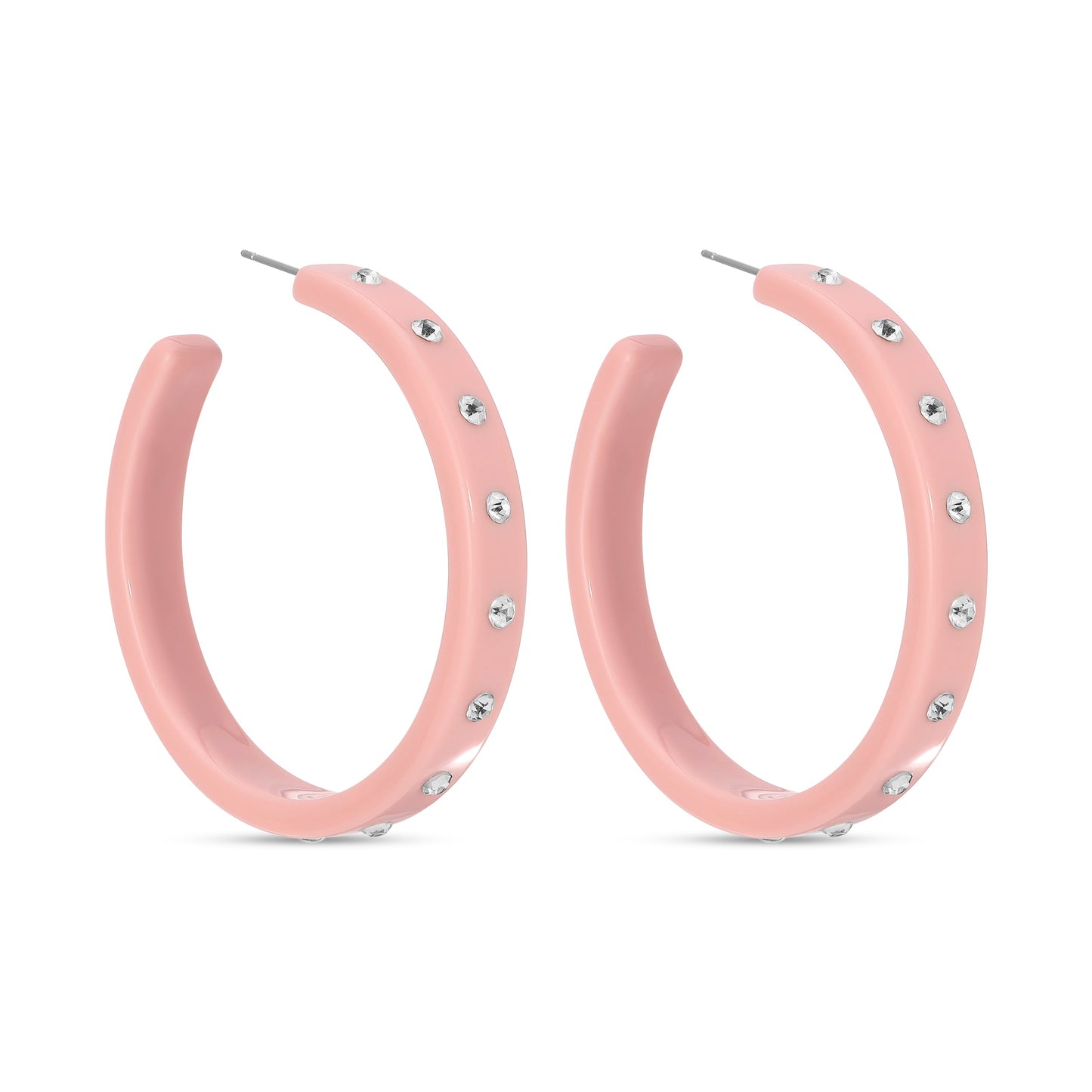 Be Confident, Large Rhinestone Hoops
