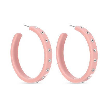 Be Confident, Large Rhinestone Hoops
