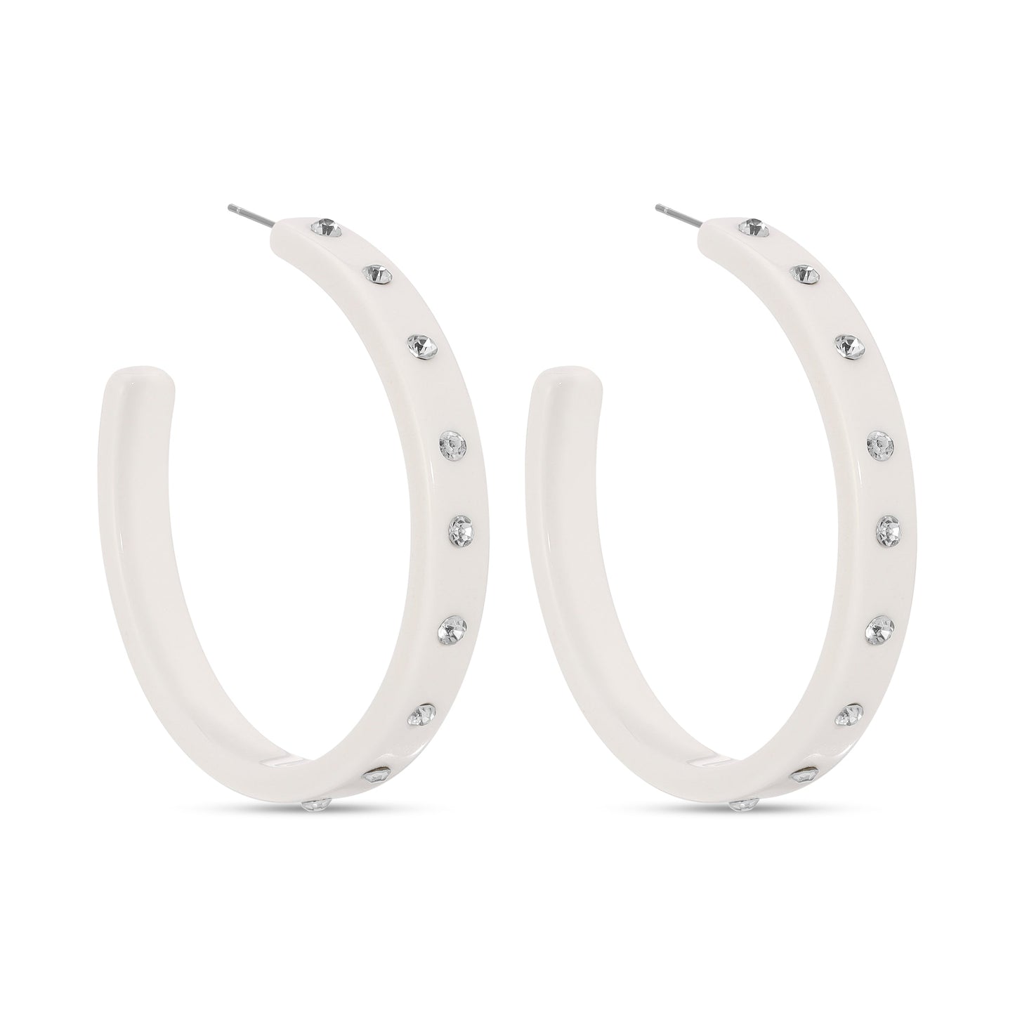 Be Confident, Large Rhinestone Hoops