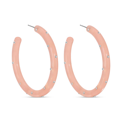 Be Beautiful, textured Hoops