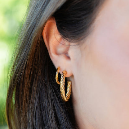 Twisted Hoops, Water-Resistant