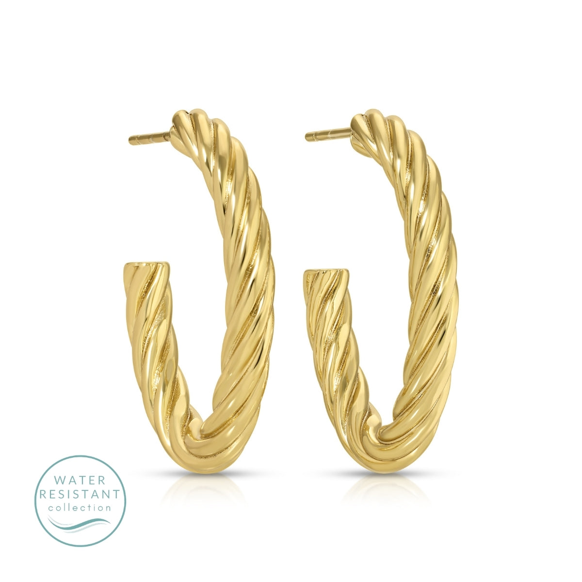 Twisted Hoops, Water-Resistant