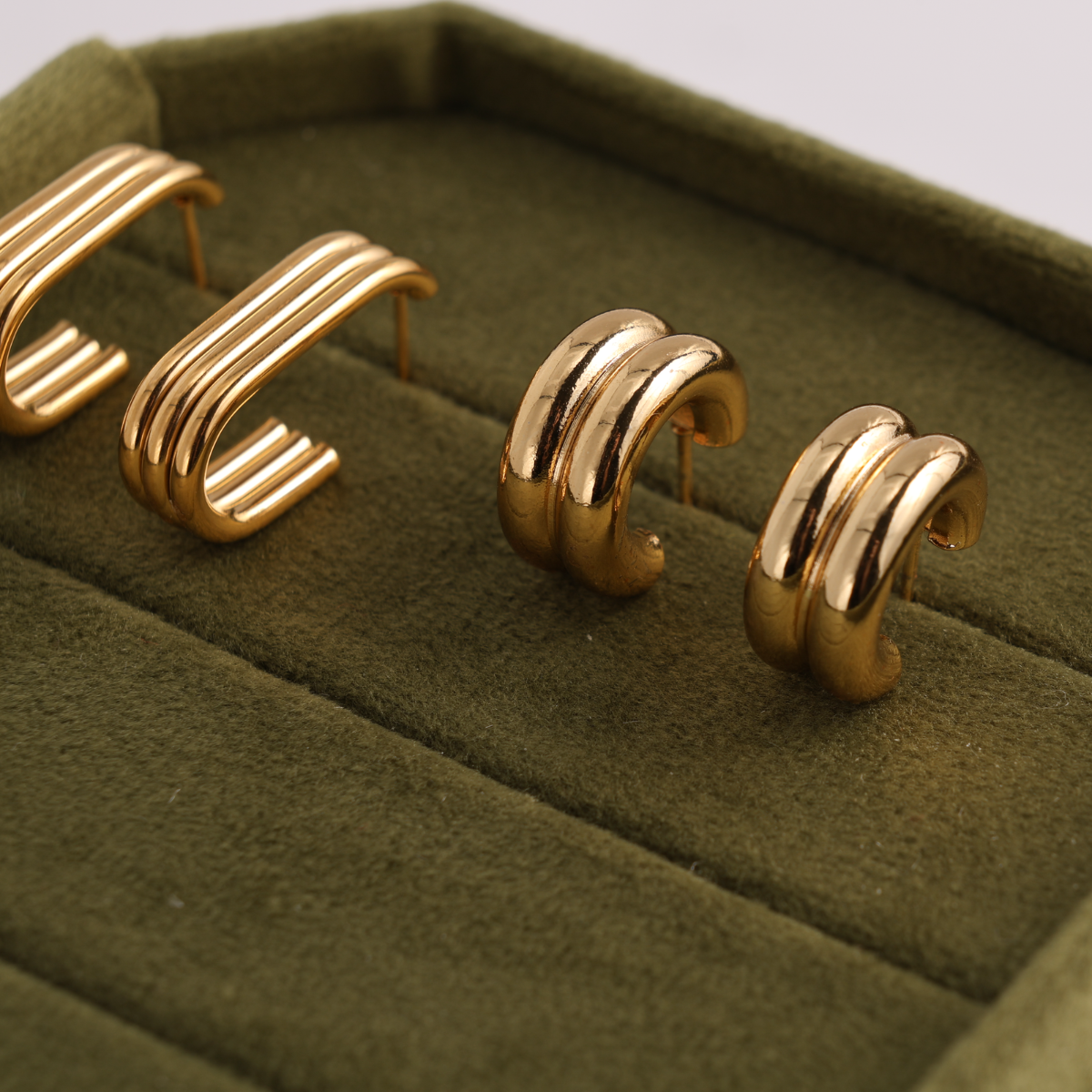 Small & Bold Hoops, Water-Resistant