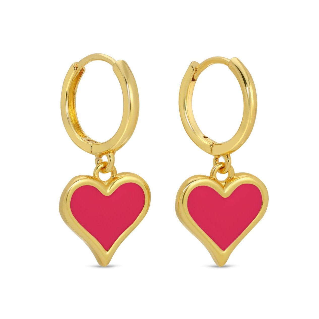 Colorful Heart Drop Huggies
