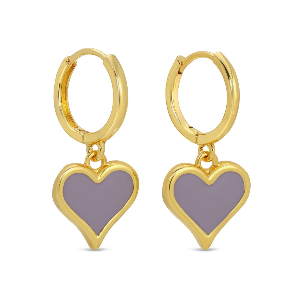 Colorful Heart Drop Huggies