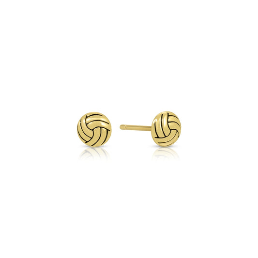 Minimalist Volleyball Stud Sports Earrings
