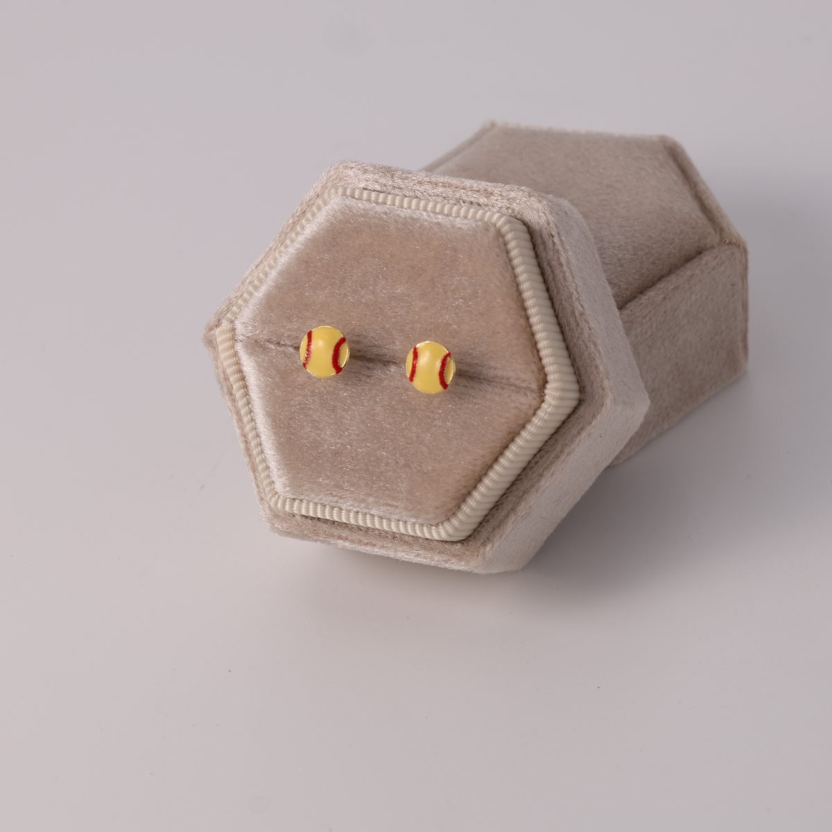 Minimalist Softball Stud Sports Earrings