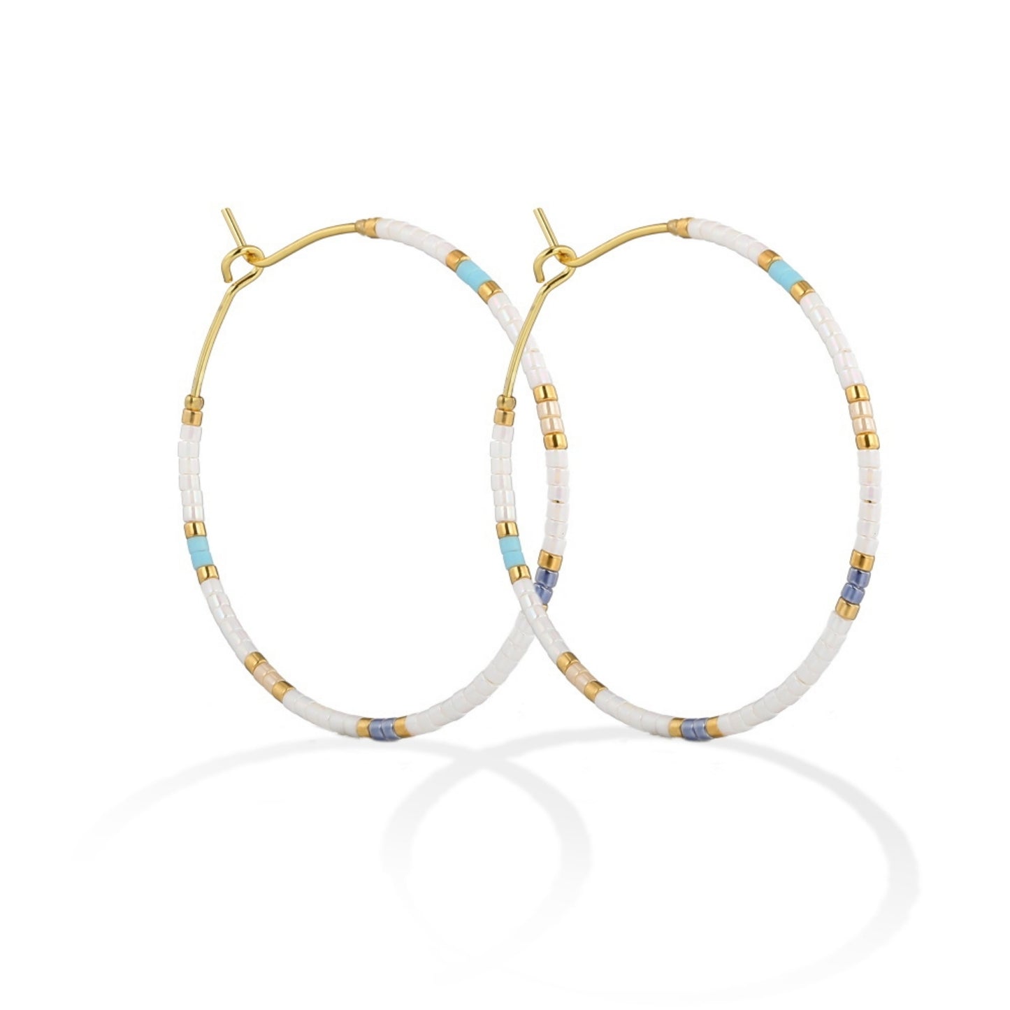 Miyuki Delica Hoop Earring