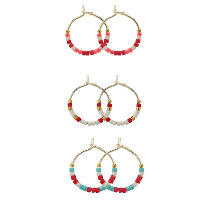 Combo 3, Petite Miyuki Delica Hoops