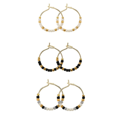 Combo 3, Petite Miyuki Delica Hoops