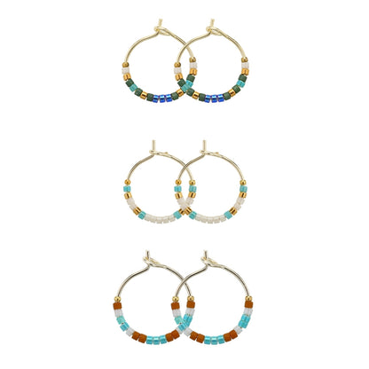 Combo 3, Petite Miyuki Delica Hoops