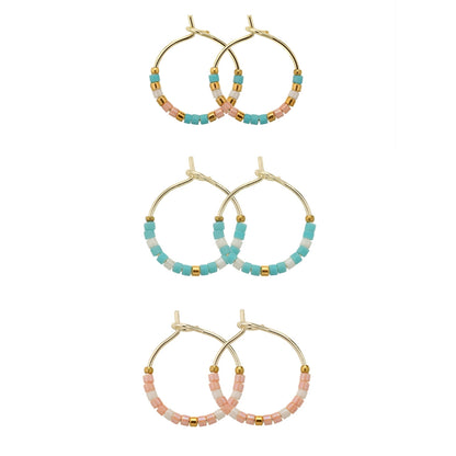 Combo 3, Petite Miyuki Delica Hoops