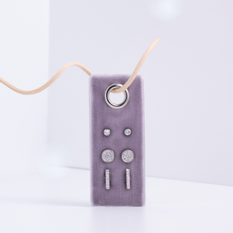 Pavé Velvet Stud Gift Set