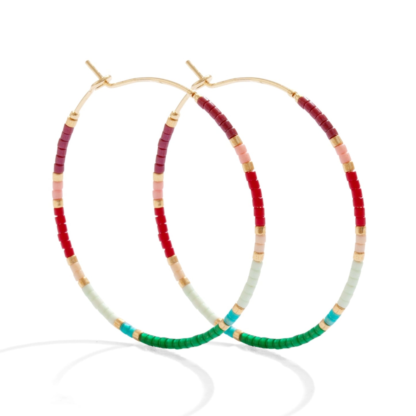 Miyuki Delica Hoop Earring