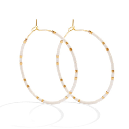 Miyuki Delica Hoop Earring