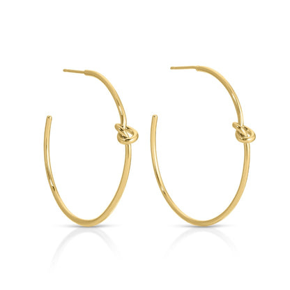 Delicate Knot Hoop