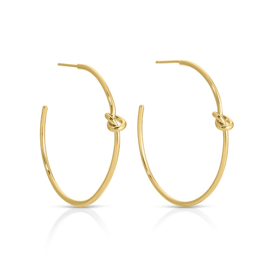Delicate Knot Hoop