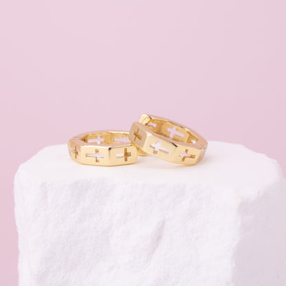 Understated Cross Huggies