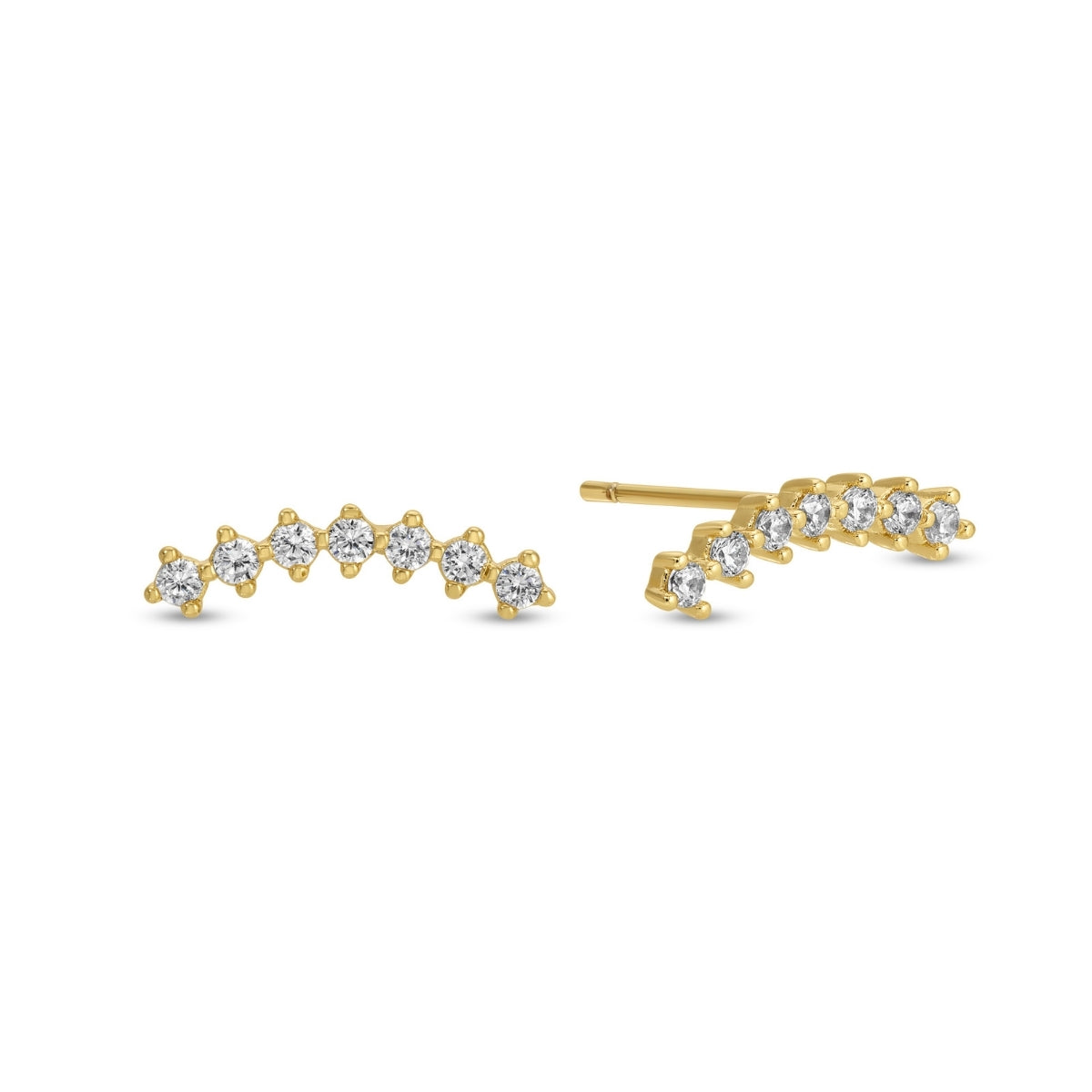 Glitz Crawler Stud Earrings
