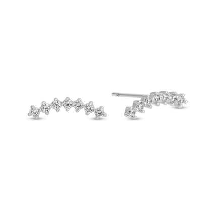Glitz Crawler Stud Earrings