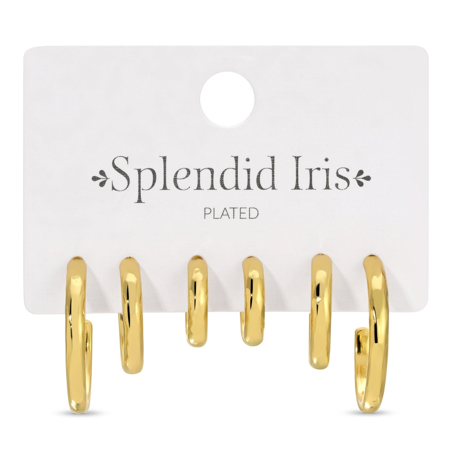 Combo 3, Graduating Textured Hoops