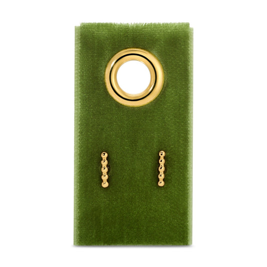 Dot Bar Stud on Velvet Gift Tag