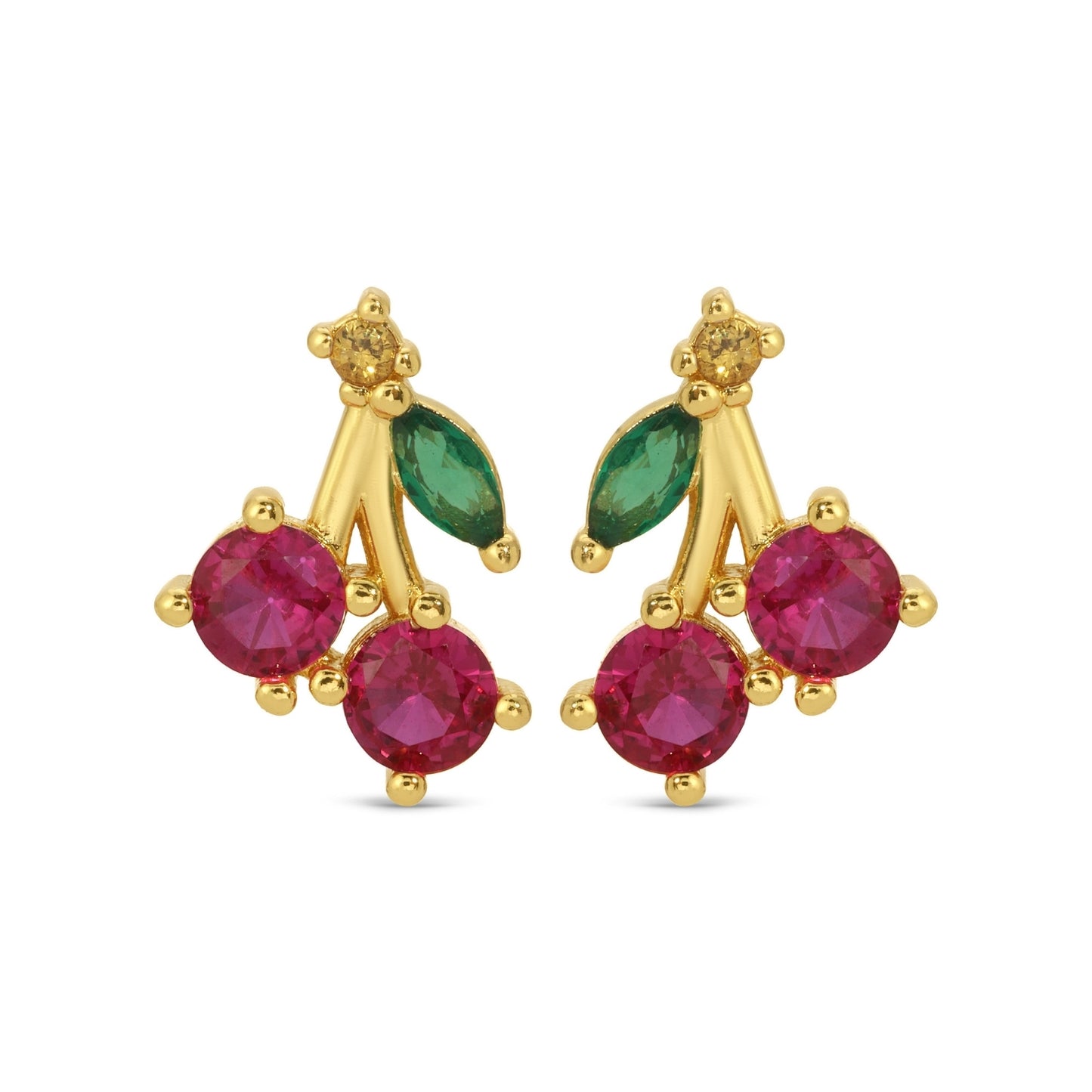 Cherry Studs on Velvet Gift Tag
