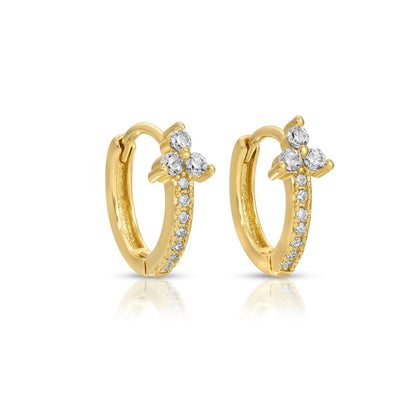 Delicate CZ Cluster Huggies