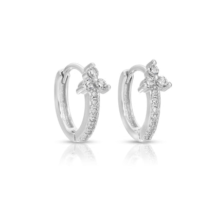 Delicate CZ Cluster Huggies