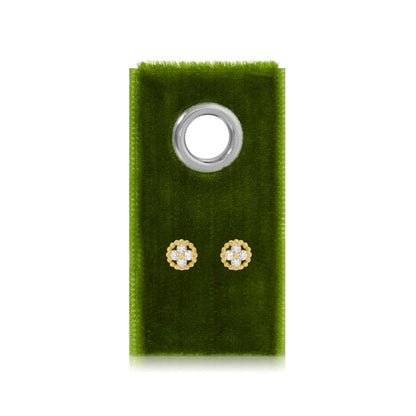 Fleur Studs on Velvet Tag