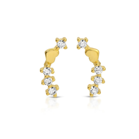 Heart Crawler Earrings