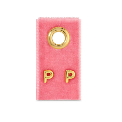 Set/32 Assorted Initial Studs on Velvet Studs