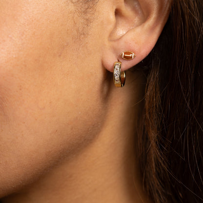 Petite Football Stud Earrings