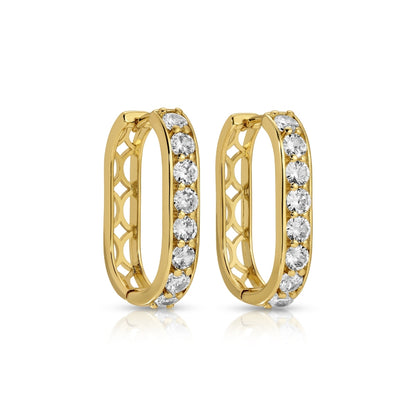 Large Luxe Cubic Zirconia Huggies