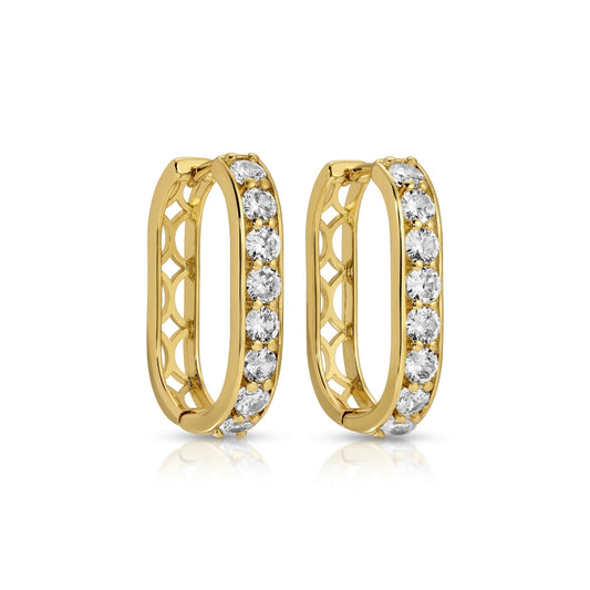 Large Luxe Cubic Zirconia Huggies