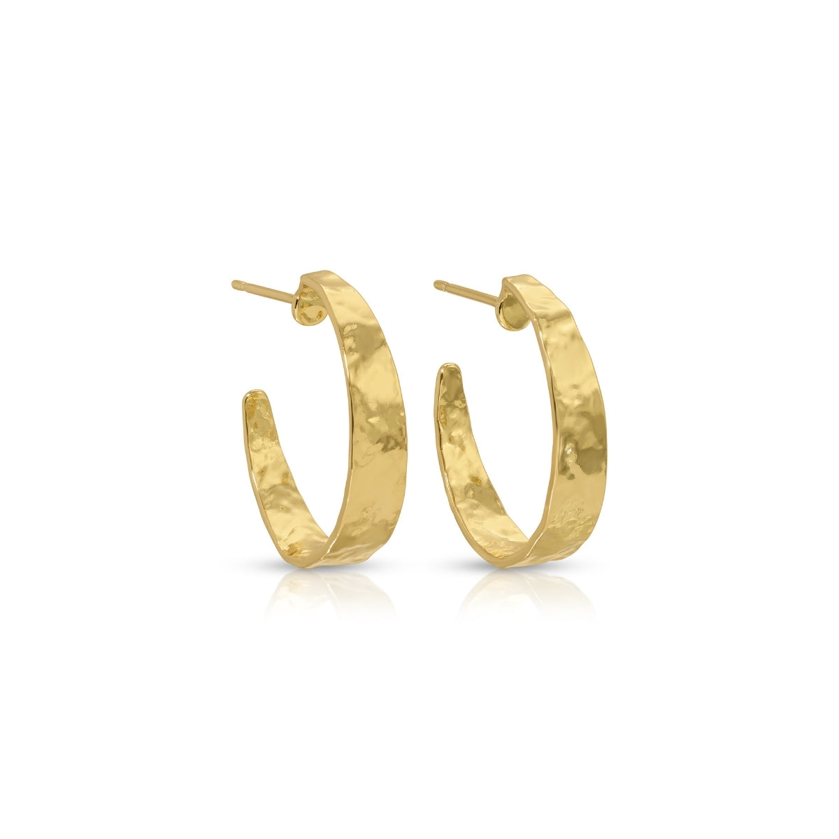 Timeless High-Shine Hoop Earrings