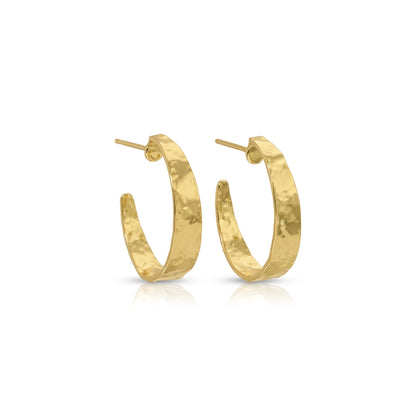 Timeless High-Shine Hoop Earrings