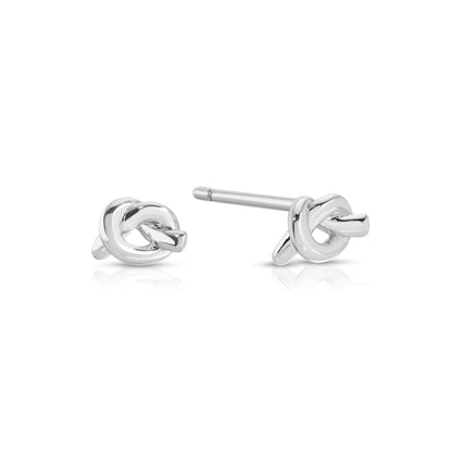 Minimalist Knot Studs on Velvet Tag