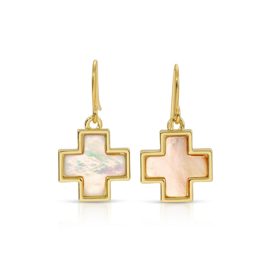Balanced Cross Drop Earrings