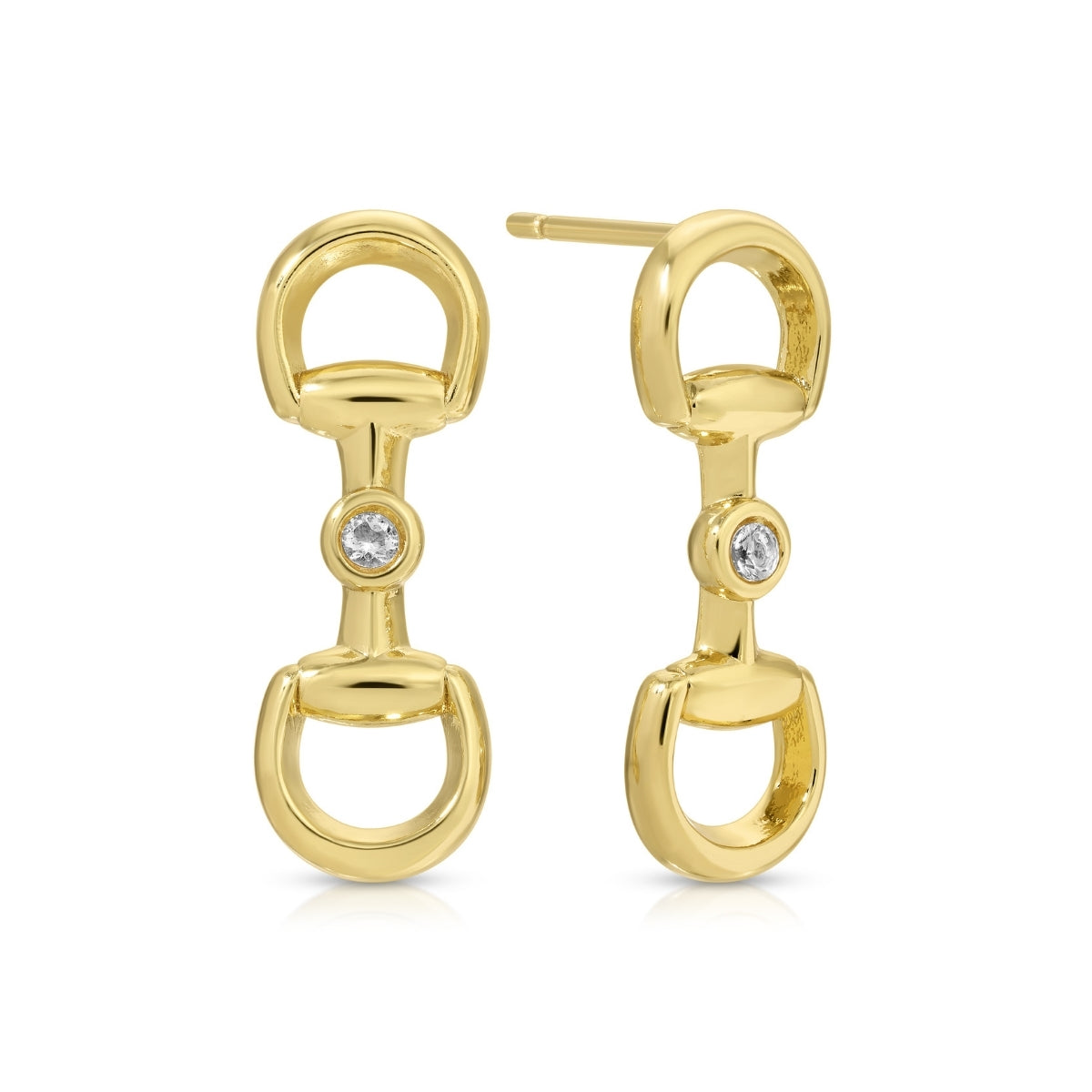 Horsebit Drop Earrings