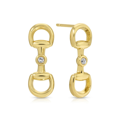 Horsebit Drop Earrings