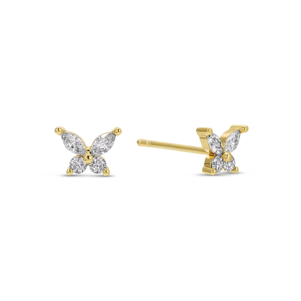 Butterfly Studs on Velvet Tag