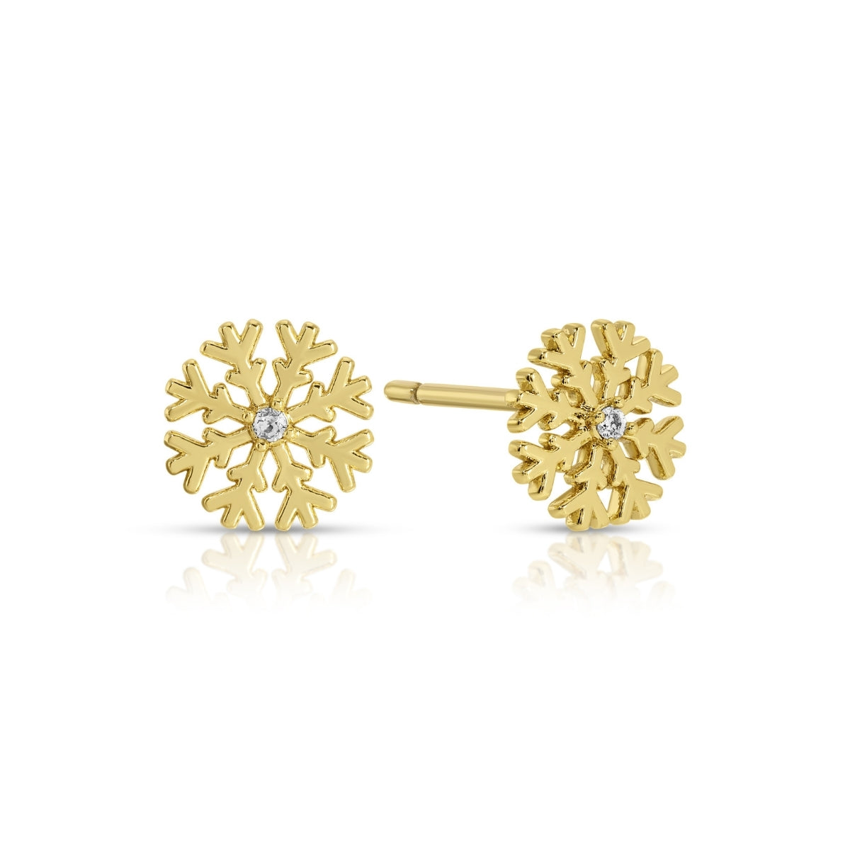 Snowflake Studs on Velvet Tag