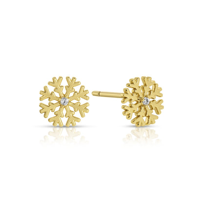 Snowflake Studs on Velvet Tag