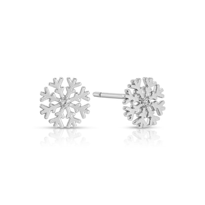 Snowflake Studs on Velvet Tag