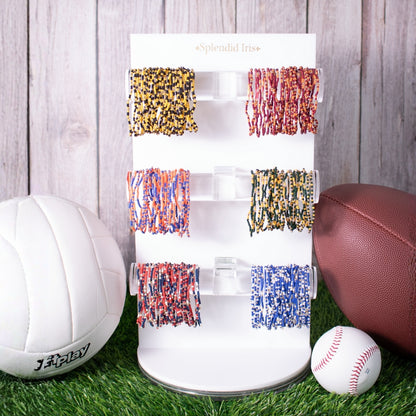 Set/24 Stretch Beaded Game Day Bracelets