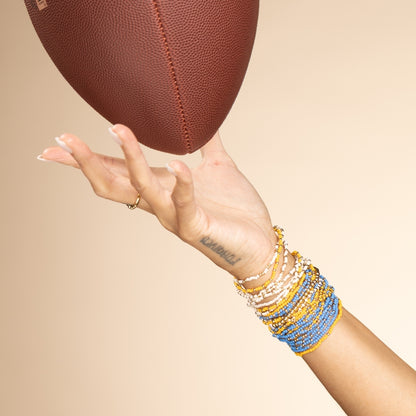 Set/24 Stretch Beaded Solid Game Day Bracelets
