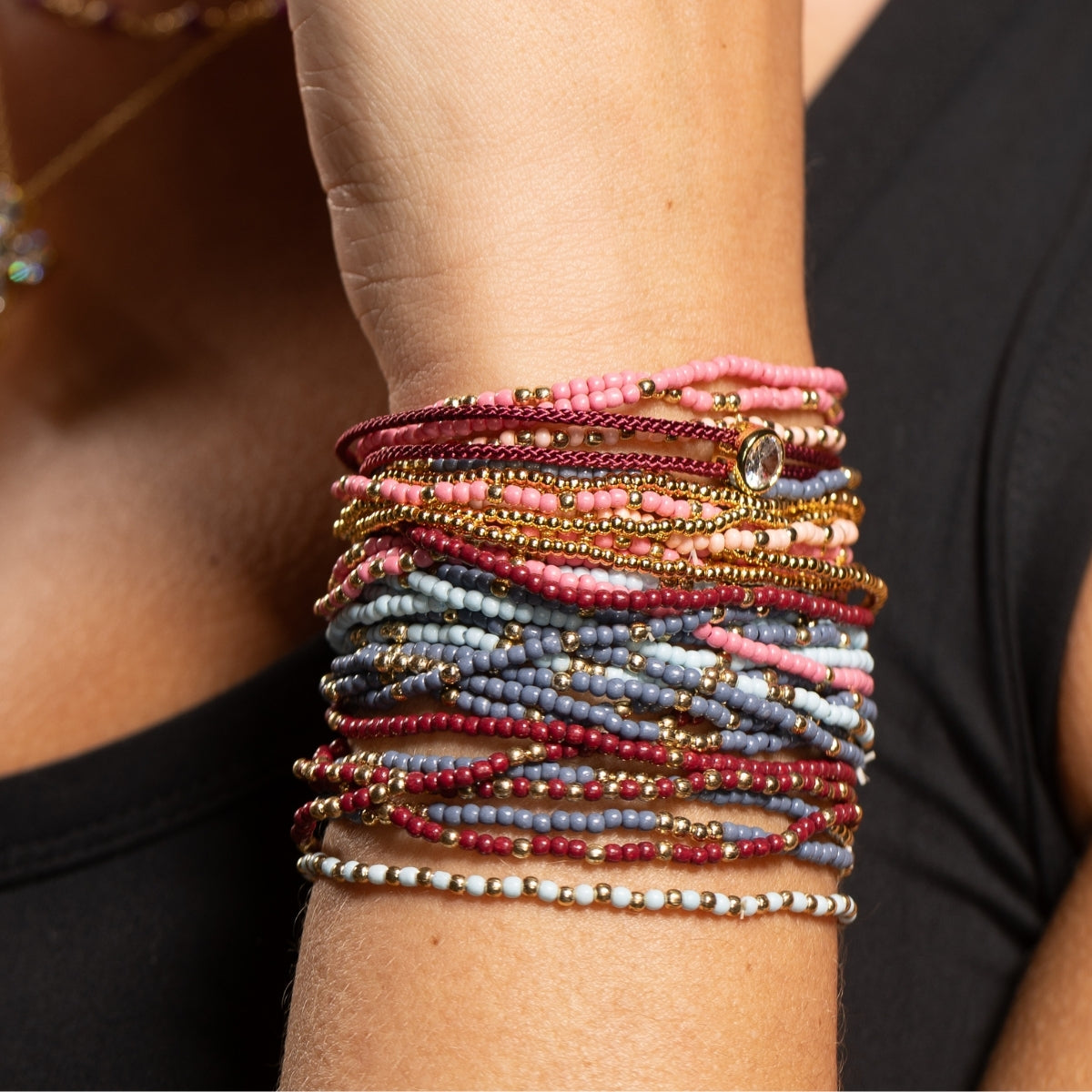 Sparkling Circle Adjustable Slider Bracelet