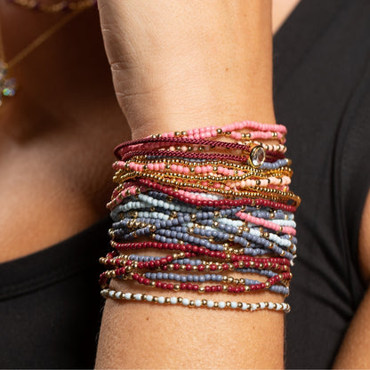 Sparkling Circle Adjustable Slider Bracelet