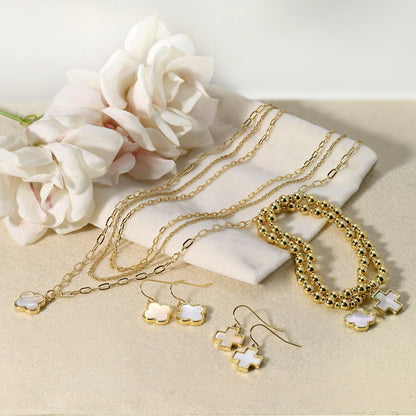 Balanced Cross Drop Earrings